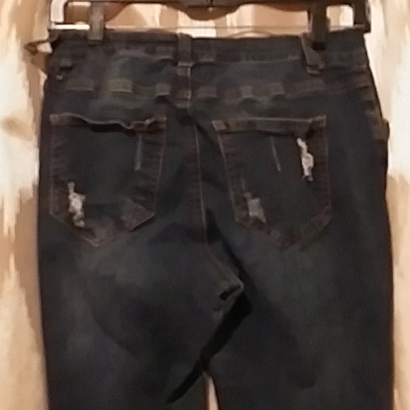 Rue 21 high rise destroyed skinny jeans sz 8*as is - Picture 7 of 16